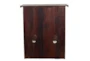Reclaimed + Mango Wood Cabinet With Iron Inset Doors - Back