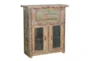 Reclaimed + Mango Wood Cabinet With Iron Inset Doors - Signature