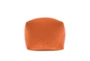 18X18 Amberglow Orange Cotton Velvet Cube Floor Pouf - Front