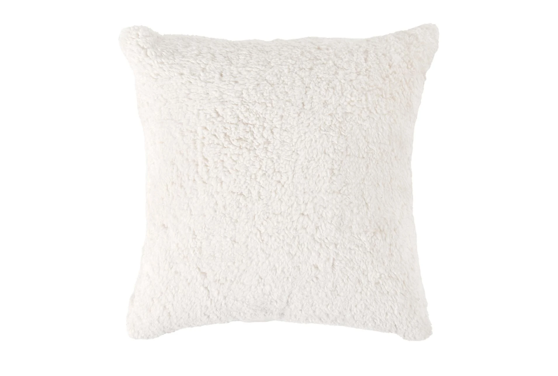 18X18 White Sherpa Throw Pillow