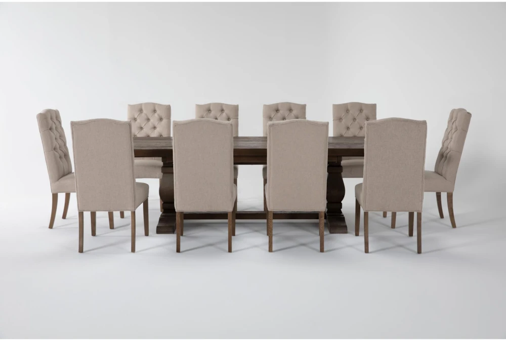 Caden 94"-112" Rectangle Extension Dining With Biltmore Chairs Set For 10