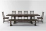 Caden 94"-112" Rectangle Extendable Dining With Bench Set For 8 - Signature