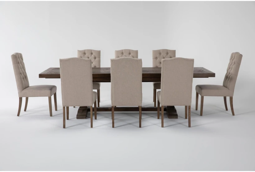 Caden 9 Piece Rectangle Extension 94 Inch Dining Set With Biltmore Chairs - 360