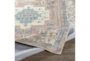 5' X 8' Rug-Barcella Muted Traditional Blue and Orange - Detail