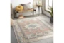5' X 8' Rug-Barcella Muted Traditional Blue and Orange - Room
