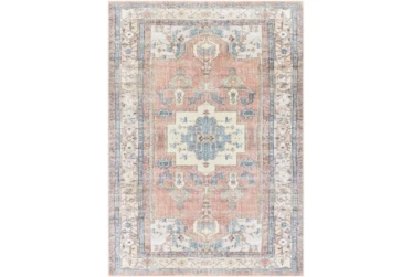 5' X 8' Rug-Barcella Muted Traditional Blue and Orange