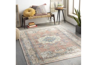 8' X 10' Rug-Barcella Muted Traditional Blue and Orange