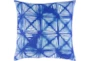 18X18 Bright Blue Geometric Diamond Throw Pillow - Signature