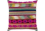 20X20 Pink and Orange Pattern Throw Pillow - Signature