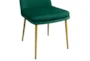 Emerald Velvet Modern Tapered High Back Dining Chair- Set Of 2 - Detail