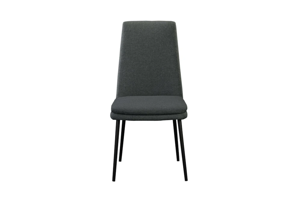 Dark Grey Modern Tapered High Back Dining Chair- Set Of 2
