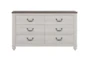 Emelia Grey 6-Drawer Dresser Vintage Linen - Signature