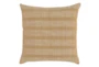 22X22 Harvest Gold Two Tone Woven Stripe Throw Pillow - Signature
