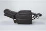 Oscar Brown Power Lift Recliner with Power Headrest, Lumbar & USB - Detail