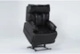 Clive Black Power Lift Recliner with Power Headrest, Lumbar & USB - Side