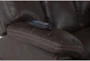 Clive Brown Power Lift Recliner with Power Headrest, Lumbar & USB - Detail