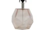18" Pink Translucent Glass Geometric Table Lamp - Detail