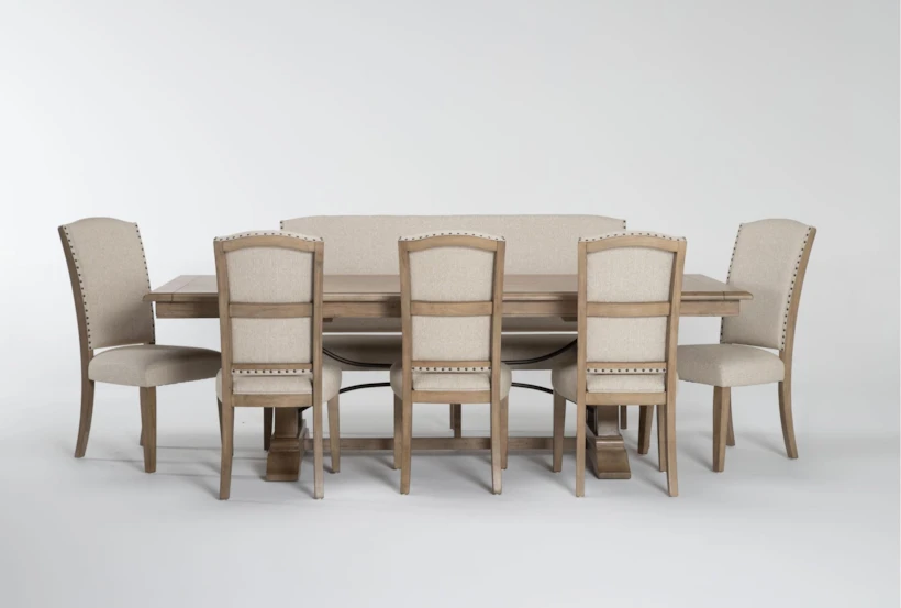 Ellie Dining With Bench Set For 8 - 360