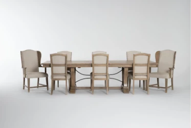 Ellie Dining With Side & Arm Chairs Set For 8