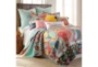Full/Queen Quilt-3 Piece Set Reversible Colorful Design To Teal Medallions  - Room