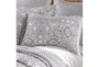 Twin Quilt-2 Piece Set Reversible Medallions To Diamonds With Fringe  - Detail