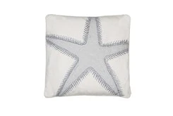 20X20 Embroidered Star Fish Pillow