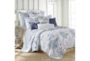 King Quilt-3 Piece Set Reversible Fish And Coral To Stipes - Signature