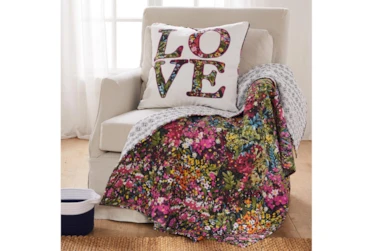 20X20 Floral Love Pillow