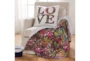 20X20 Floral Love Pillow - Room