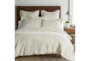 Queen Washed Linen Duvet Cover In Natural  - Room