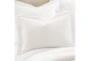 King Washed Linen Duvet Cover In Cream - Detail