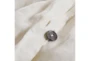 Queen Washed Linen Duvet Cover In Cream - Detail