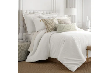 Twin Washed Linen Duvet Cover In Cream