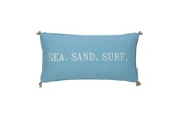 24X12 Sea Sand Surf Tassel Pillow