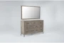 Corina Grey 7-Drawer Dresser/Mirror - Side