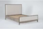Corina King Upholstered Panel Bed - Side