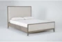 Corina Eastern King Upholstered Panel Bed - Side