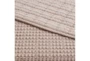 Waffle Quilted Throw Blush - Detail