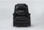 Palma Black Leather Power Wallaway Recliner with Heat, Massage, Power Lumbar & Power Headrest - Signature