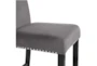 Celeste Grey Kitchen Counter Stool With Back - Detail