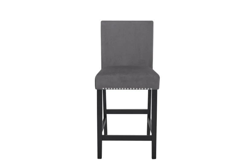 Celeste Grey Kitchen Counter Stool With Back - 360