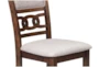 Joni Cherry Round 42" Drop Leaf Kitchen Dining With Side Chair Set For 2 - Detail