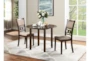 Joni Cherry Round 42" Drop Leaf Kitchen Dining With Side Chair Set For 2 - Room