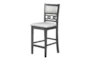 Joni Grey Round 42" Kitchen Counter With Stool Set For 4 - Detail