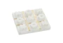 6X6 White Marble Tic Tac Toe Game Set - Signature