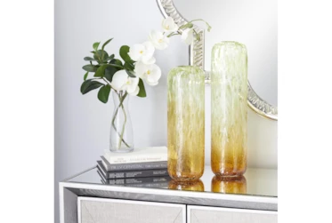 Gold Glass Vase Set Of 2