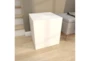17X19 White Wood Accent Table - Room