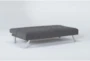 Sawyer Grey Convertible Sleeper Sofa Bed With Stainless Steel Legs - Sleeper