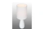 28 Inch White Ceramic Medium Bottle Basic Table Lamp With White Shade - Detail