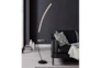 68 Inch Black Metal Arc Floor Lamp With Wirless Charge Usb Charge + Dimmable Le - Room